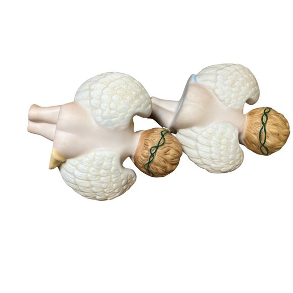 Set Of 4 Home Interiors Four Seasons Cherubs 88411 Made In Thailand Porcelain - Picture 12 of 14